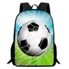 Kids Soccer Backpack Elementary School Students Large Capacity Lightweight Anti-Shock Ergonomic Design With Cartoon Print