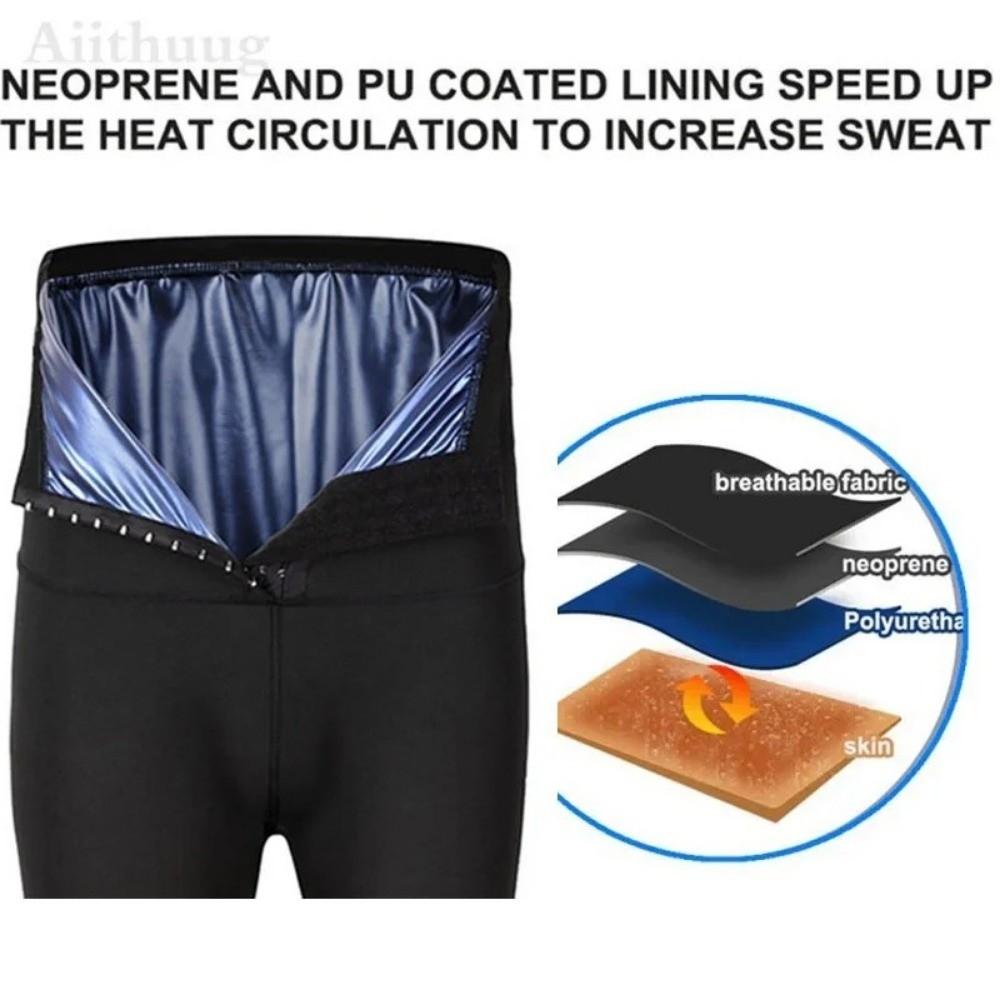Hot Thermo Sweat Absorption Pants Compression Fit Men Loss Leggings Body Shaper  Sport Activities