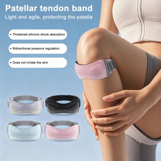 Patella Knee Strap Elastic Men Women Sports Tennis Basketball Running Cycling Knee Pain Relief Patellar Tendon Support Stabilizer Knee Band Brace
