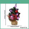 Mini Christmas Tree Decorative Led Light Tabletop Ornament For Festive Home Atmosphere