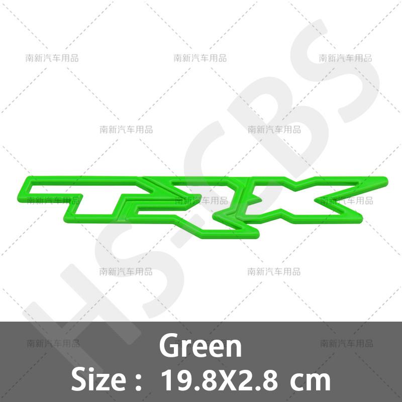 1Pcs 3D Metal TRX Letter Emblem Car Side Fender Decal TRX Logo Rear Trunk Badge Tailgate Stickers Accessories Car Styling
