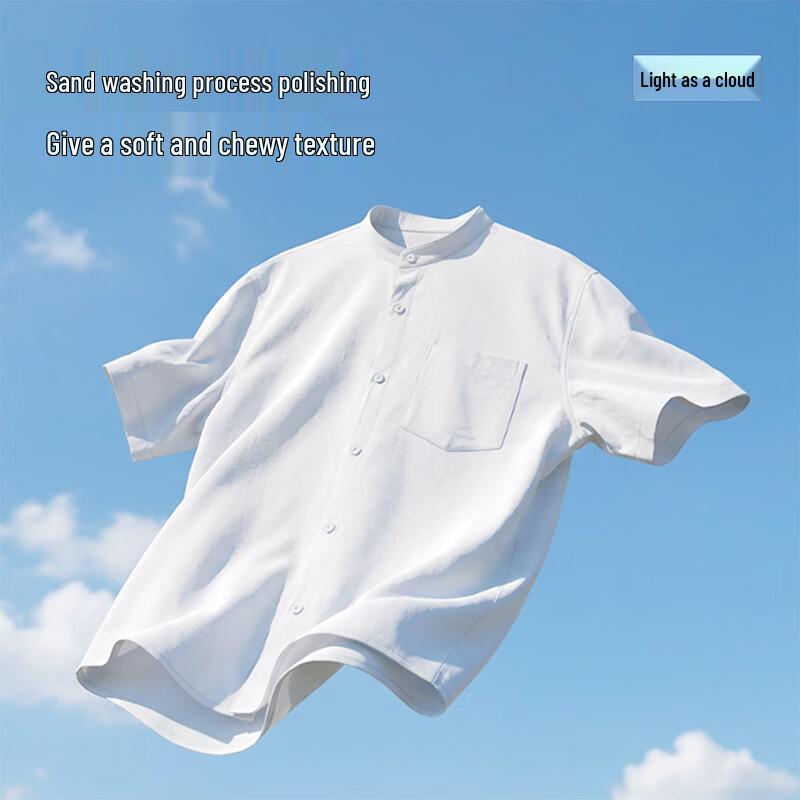 JEANSWEST LIFE Men's American Style Short-Sleeve Henley Shirt