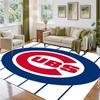 Chicago Cubs Design Crystal Velvet Rug Soft Decorative Mat for Bedroom Entrance