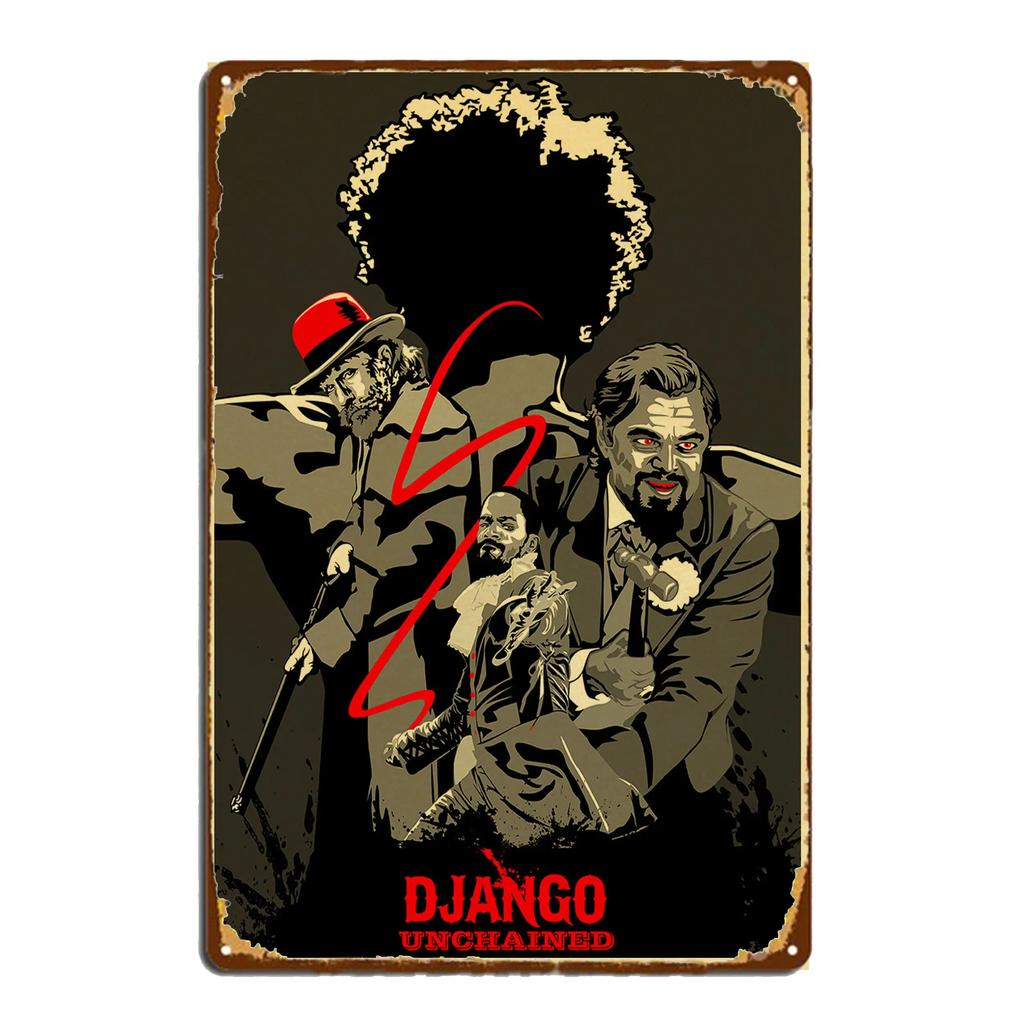 Metallblechschild Vintage Shabby Dekorative Schilder Quentin Tarantino Film Schilder Haus Schlafzimmer Wandplatte Poster Dekor Blechschilder