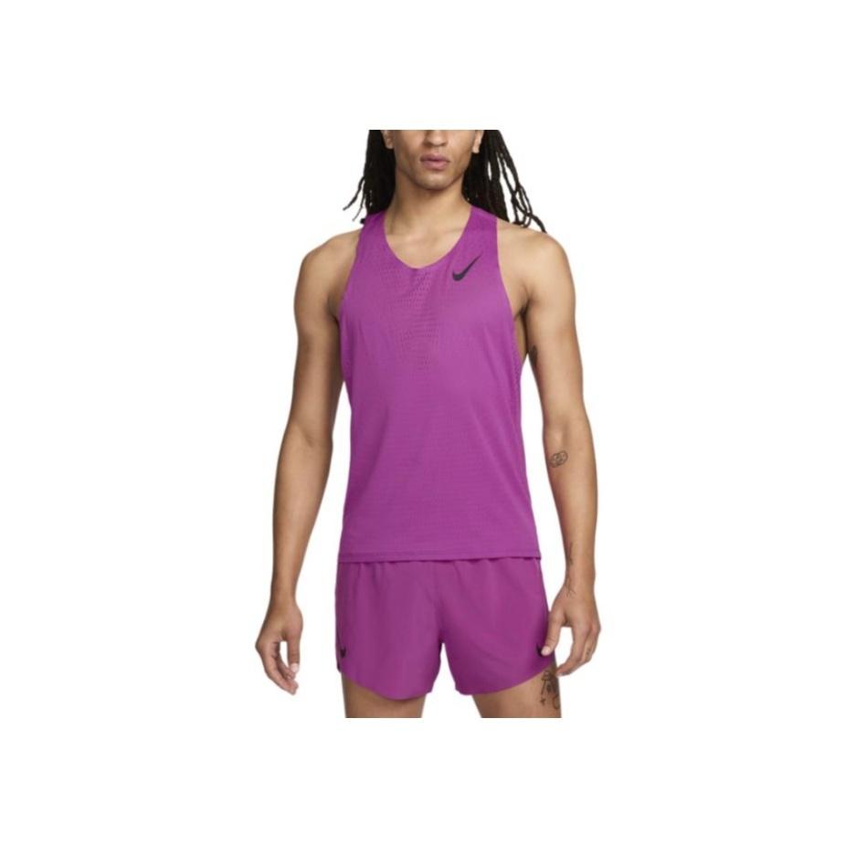 Nike Round Neck Solid Color Logo Print Breathable Vest Men Tops Hot-Purple FN4231-518