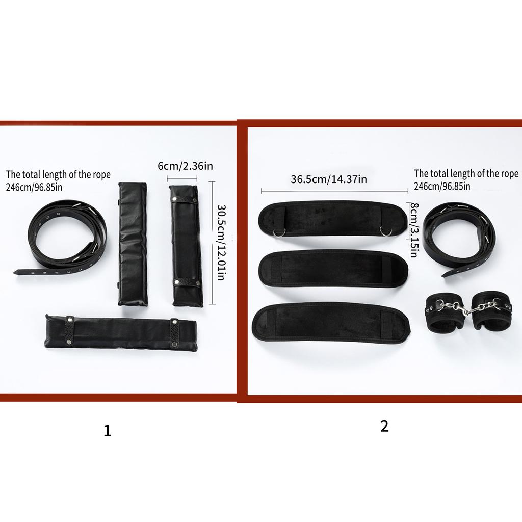 Sex Toys Bondage Legs Restraints BDSM Adjustable Thigh Sling & Hand Cuffs Bondage Gear Restraints Kits Sex SM Straps