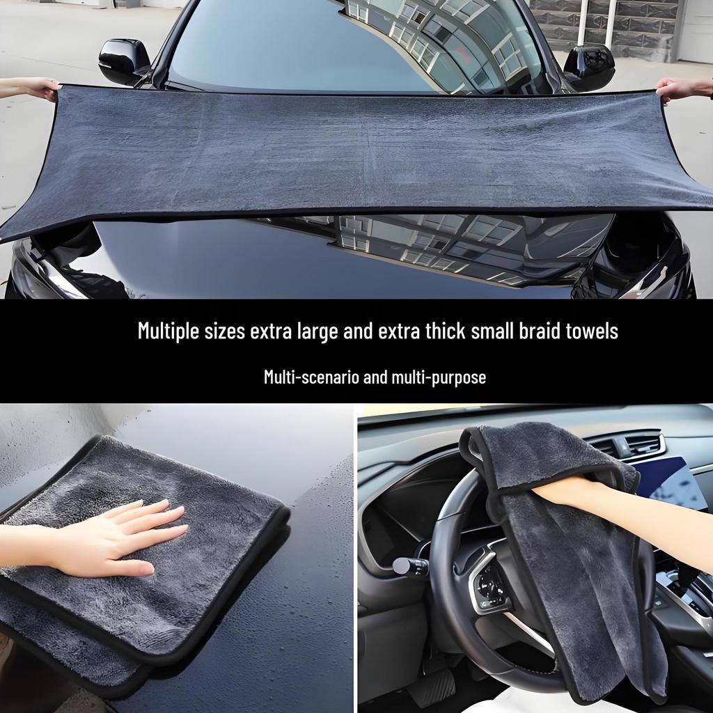 Double-Sided Water-Absorbing Car Wash Towel for Effective Cleaning