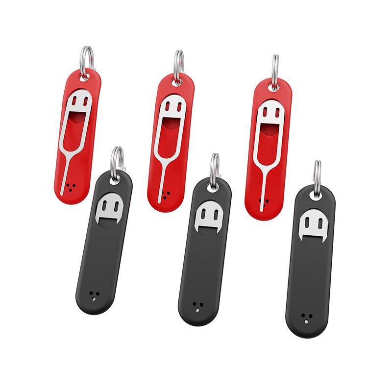 Silicone Anti-Lost SIM Card Ejector Tool with Hidden Case for Mobile Devices