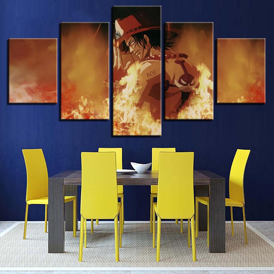 

Современный холст Живопись Настенное искусство Картина Домашний декор 5 штук Одна часть Аниме Персонажи Сцена Гостиная HD Печатный плакат Рамка