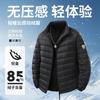 Mens Stand Collar White Duck Down Jacket Slim Casual Short Warm Winter Outerwear