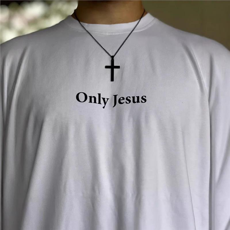 Vielseitiges Oversized-T-Shirt aus 100 % Baumwolle mit einfachem Aufdruck, kurzen Ärmeln, strapazierfähig, lässiges Sommeroberteil