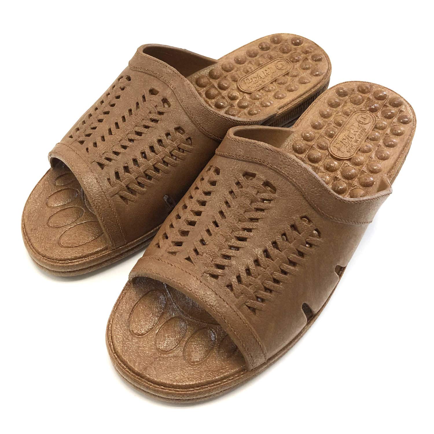 

Тапочки Nippon Slippers Сандалии 27 см коричневые формованные сандалии LL Сделано в Японии резиновый материал 400880 мужские