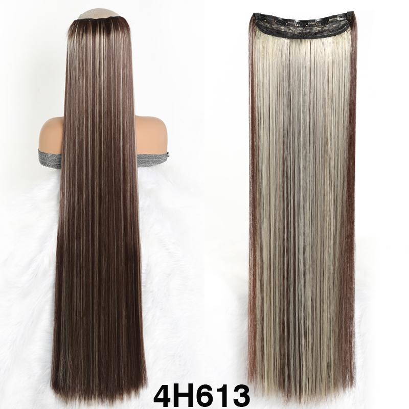 40 tommer Hår Extensions Clip In Hår Extensions Syntetisk5 Klips i Ett-Stykke Type Hår Extensions For Kvinner