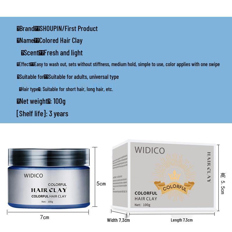Grandma Grey Hair Clay: Silver Grey Soft Hair Wax for Men & Women, Multi-Color Options for Shaping and Styling