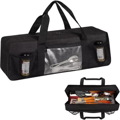 Multiple Compartments Grill Tool Organizer Waterproof BBQ Tool Storage Bag BBQ Accessories Storage