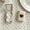 Custodia in Plastica per Lenti a Contatto per Donna Ragazza Mini Scatola per Lenti a Contatto con Specchio Stile Retrò Scatola per Lenti Scatola per la Cura da Viaggio Outdoor Regalo