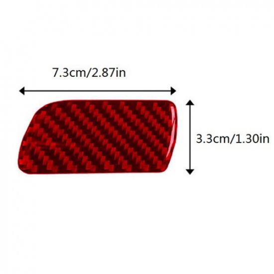 Red Carbon Fiber Glove Box Handle Cover Trim For Honda Accord 2013-2017 Type A