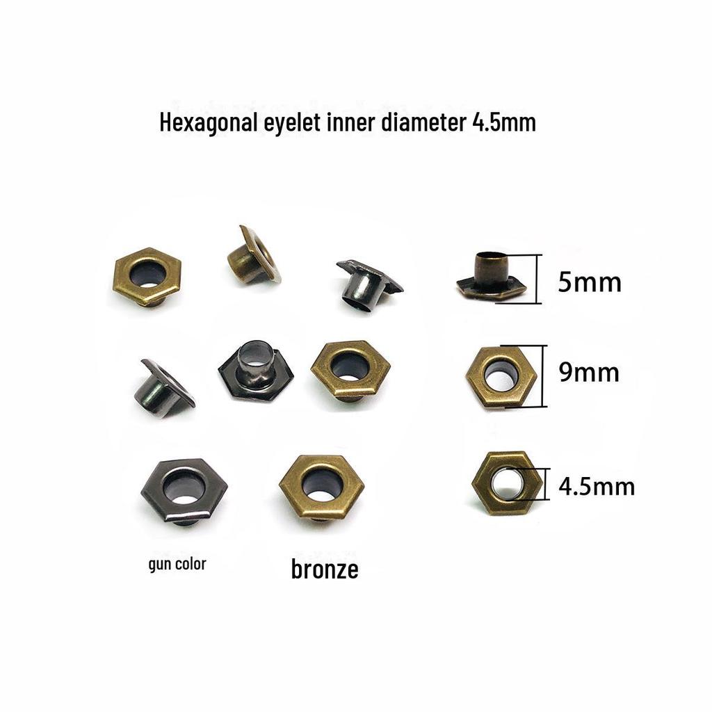 Sexkantigt Öljettspänne, Unikt Skosnöre Midjespänne, Skofäste, Gult Stötskydd, Bältesspänne