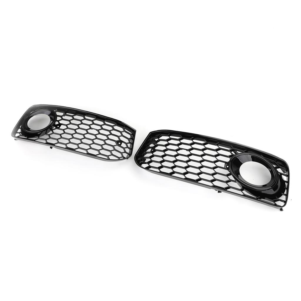 2x Fog Light Grill Grille Black Trim 8T0807681B 8T0807682D For A5 S-Line S5 B8 RS5 2008-2012