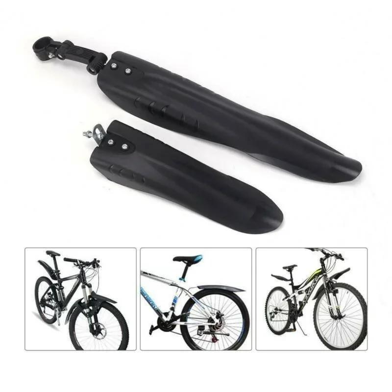 Black Bicycle Mudguard Set Mountain Bike Front And Rear Wheel Mudguard Off-road Mud Mudguard Bicycle Sports Riding Accessories