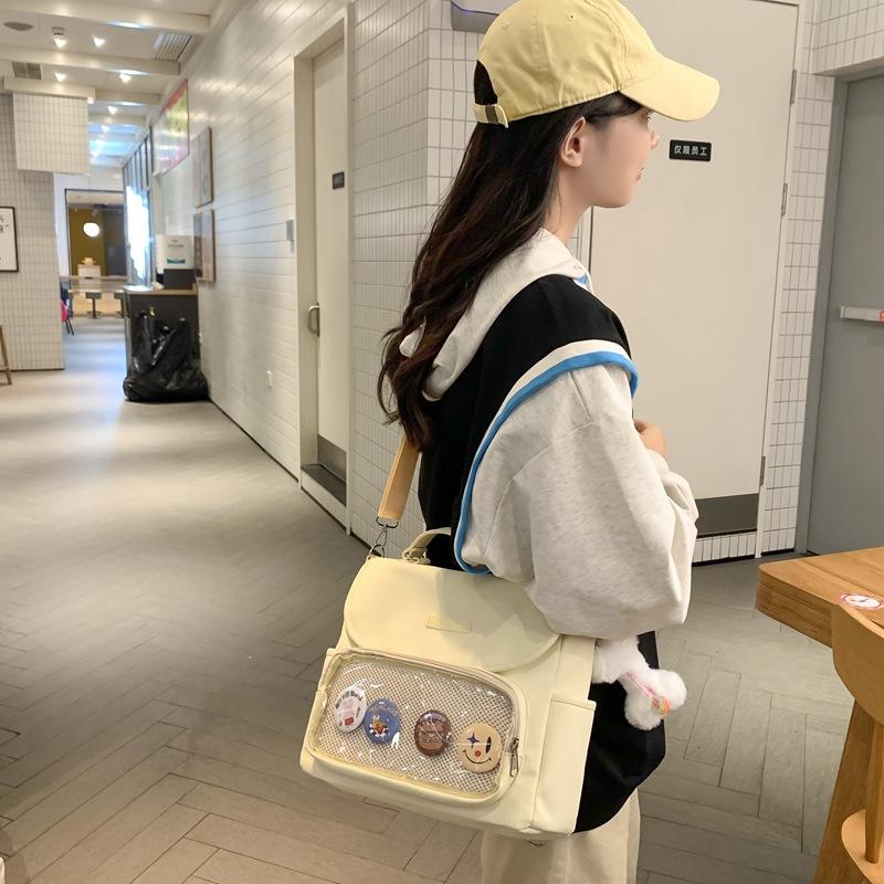 Сумка на плечо в студенческом стиле — фото 14