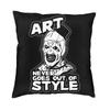 Custom Nordic Style Clown Happy Holliday Halloween Terrifiers Throw Pillow Case Home Decor Cushion Cover 45x45cm Pillowcover
