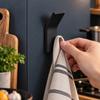 6 Pcs Self-Adhesive Adhesive Towel Hooks Drill-Free Towel Rack Hooks Durable Wall Mount Hooks