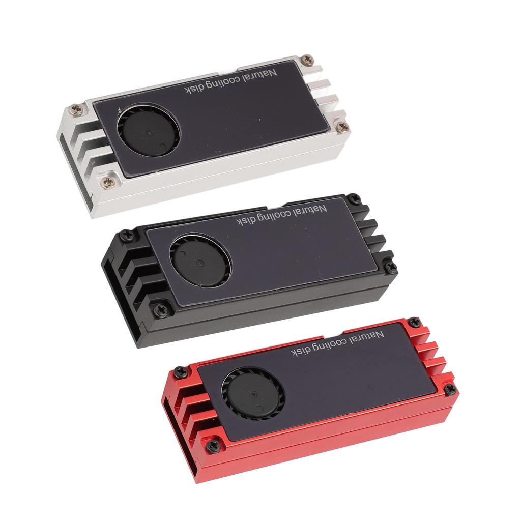 NVMe M.2 Heatsink Temperature Display Aluminum High Performance SSD Cooler with Dual Thermal Silicon