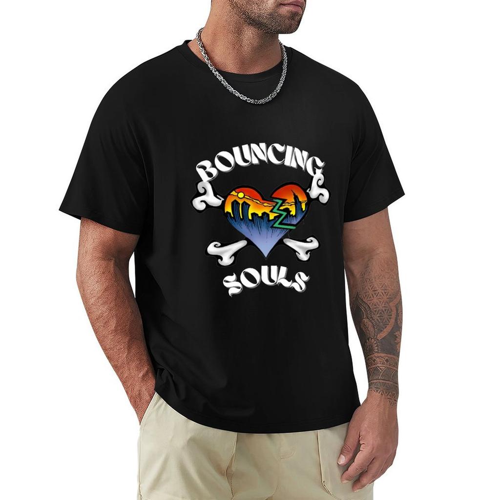 Das Bouncing Souls T-Shirt Personalisiertes T-Shirt Anime-Figuren Jungen Tierdruck Sublimes T-Shirt für Männer