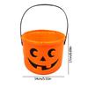 Halloween Bucket Candy Basket Pumpkin Pails Pumpkin Face Halloween Trick Treat Bucket Portable Candy Basket or Halloween Candy