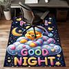 Custom Winnie Mat Personalized Name, Polyester Washable Indoor Entryway Rug, Gift for Christmas, Easter, Thanksgiving Day