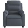 Massage Relax Chair Dark Gray Velvet