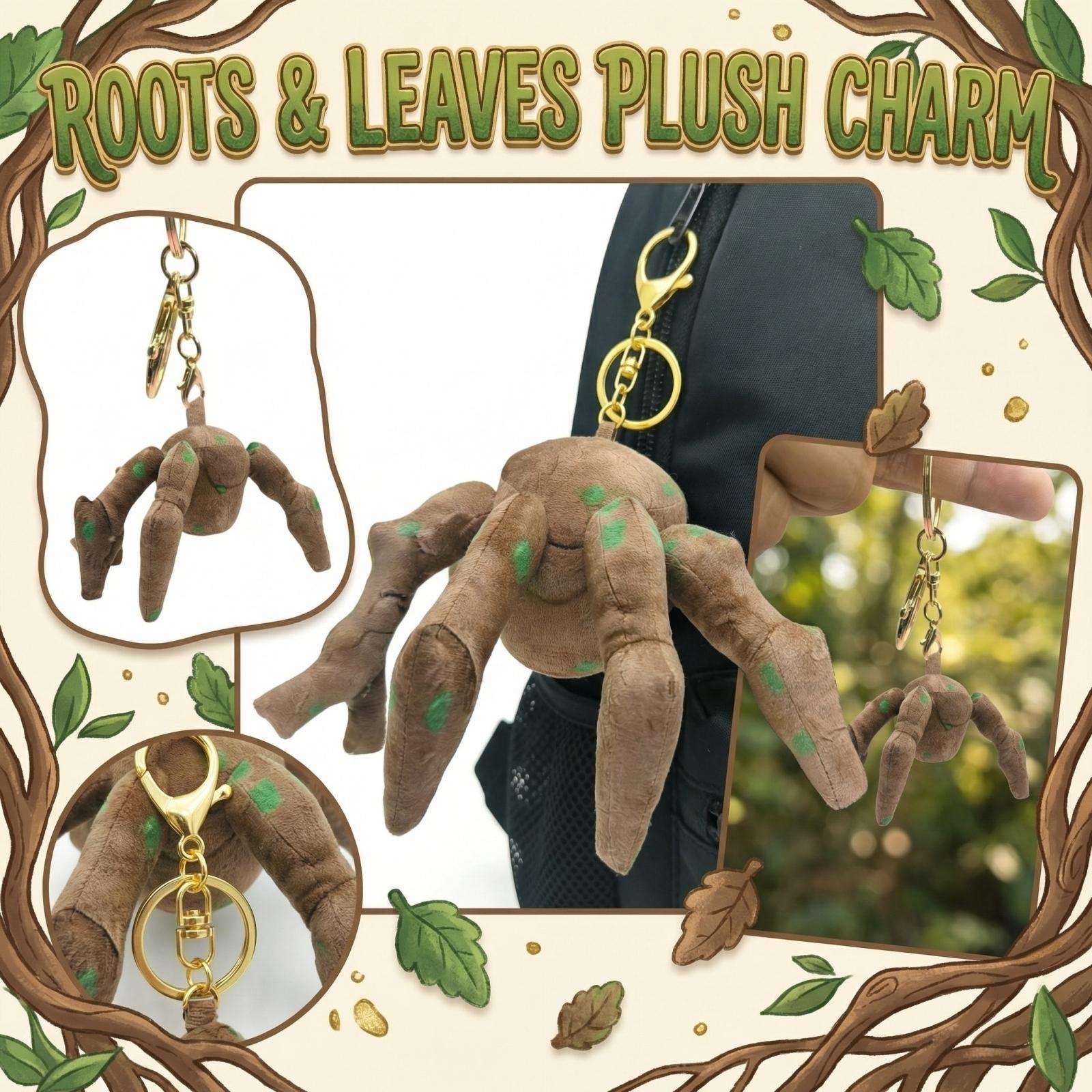 

Tree Branch Plush Keychain, Unique Creature Bag Charm For Backpack Accessory One Size