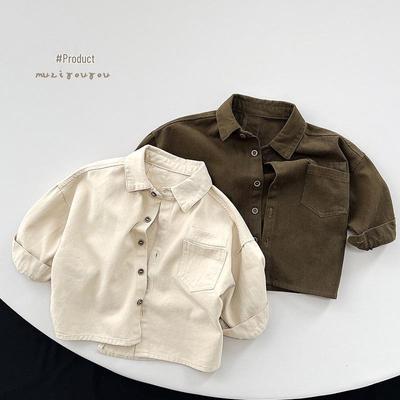 Stir Up Style: Retro Korean-Style Shirt & Mori Cardigan for Kids, 2025 Collection