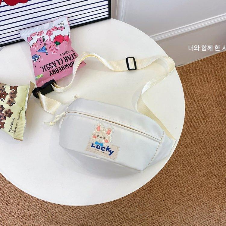 

Japanese cute breast bag female ins wind large capacity casual versatile student messenger bag fashion sports cycling fanny pack one size fits all