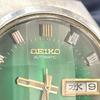 Used [Working Item] SEIKO Roadmatic Automatic Cut Glass 5606-7300 Seiko Watch Green Dial Vintage