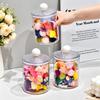 with Lid Airtight Food Storage Container Transparent Storage Jar Plastic Storage Box  Home