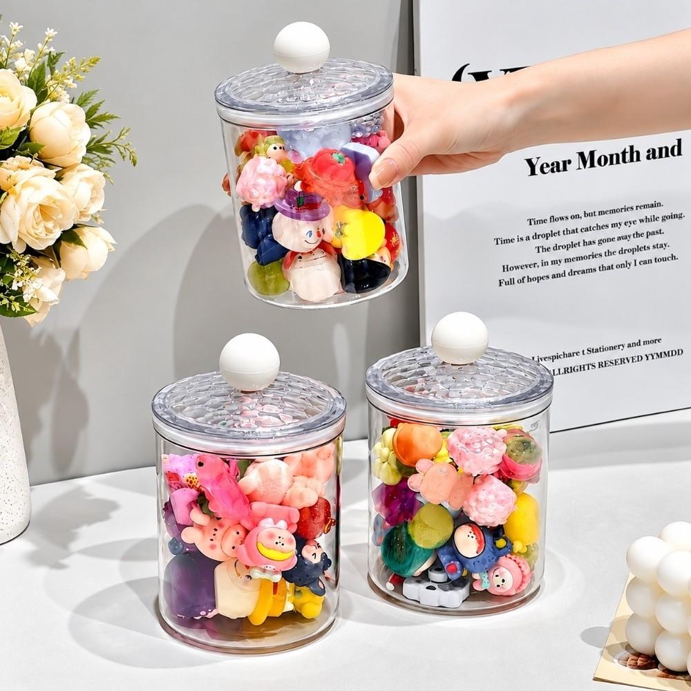 with Lid Airtight Food Storage Container Transparent Storage Jar Plastic Storage Box Home