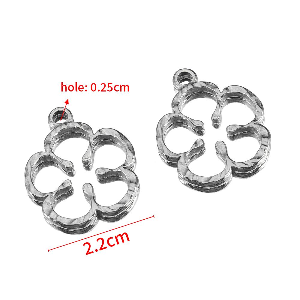 5pcs Stainless Steel Bohemian Launch Pendants for Women Necklace Plated Golden Love Heart Charms DIY Jewelry Findings Wholesale