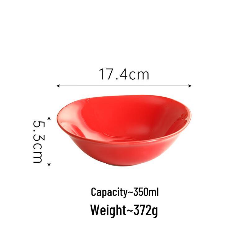 

ZISIZ Ceramic Handled Triangle Bowls