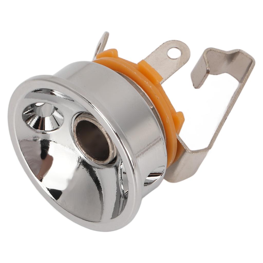 Guitar Stereo Output Socket Thickened Round Cup Shaped Metal Output Jack for TL Electric Guitar