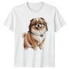 Cute Pekingese Dog Portrait TShirt Stylish Dog Lover Tee