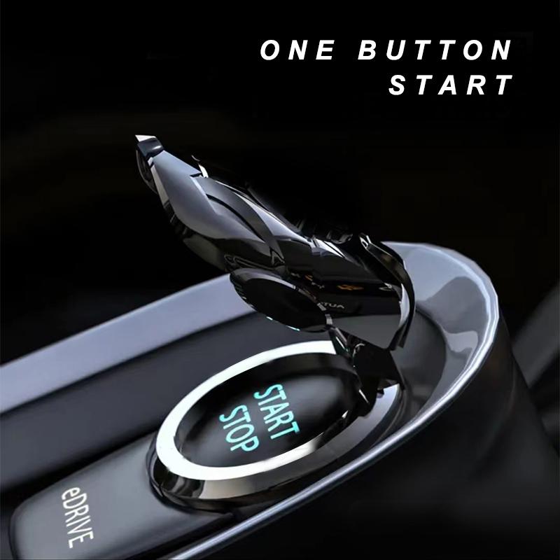 1Pcs Car One-Click Start Buttons Protective Cover Decoration For Honda Fit Mugen Insight Type S R VTEC DOHC Modulo Vezel Legend RR Si