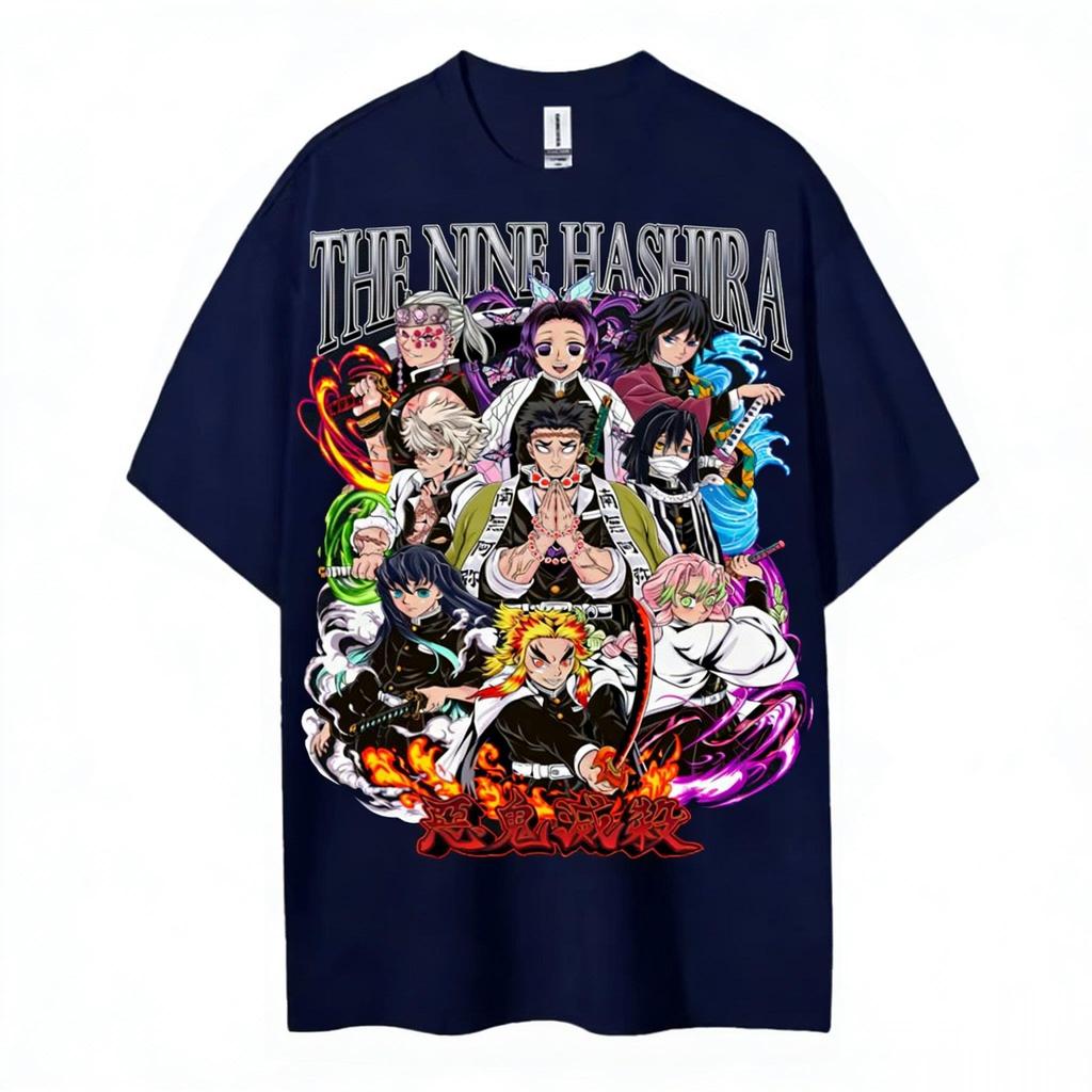 Demon Slayer Hashira T Shirt Men Women Anime Graphic Tee Cotton Short Sleeve Casual Tops Summer 2026 Kimetsu No Yaiba Streetwear
