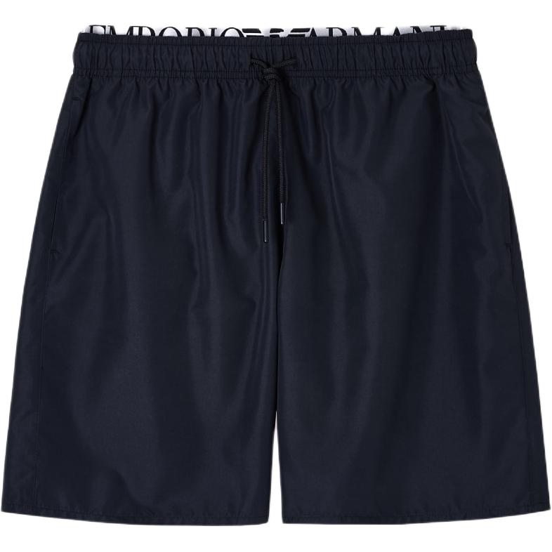 Emporio Armani Elastic Waistband Logo Side Pocket Swim Shorts Men swimwear EM000687-AF20432-UC001 S