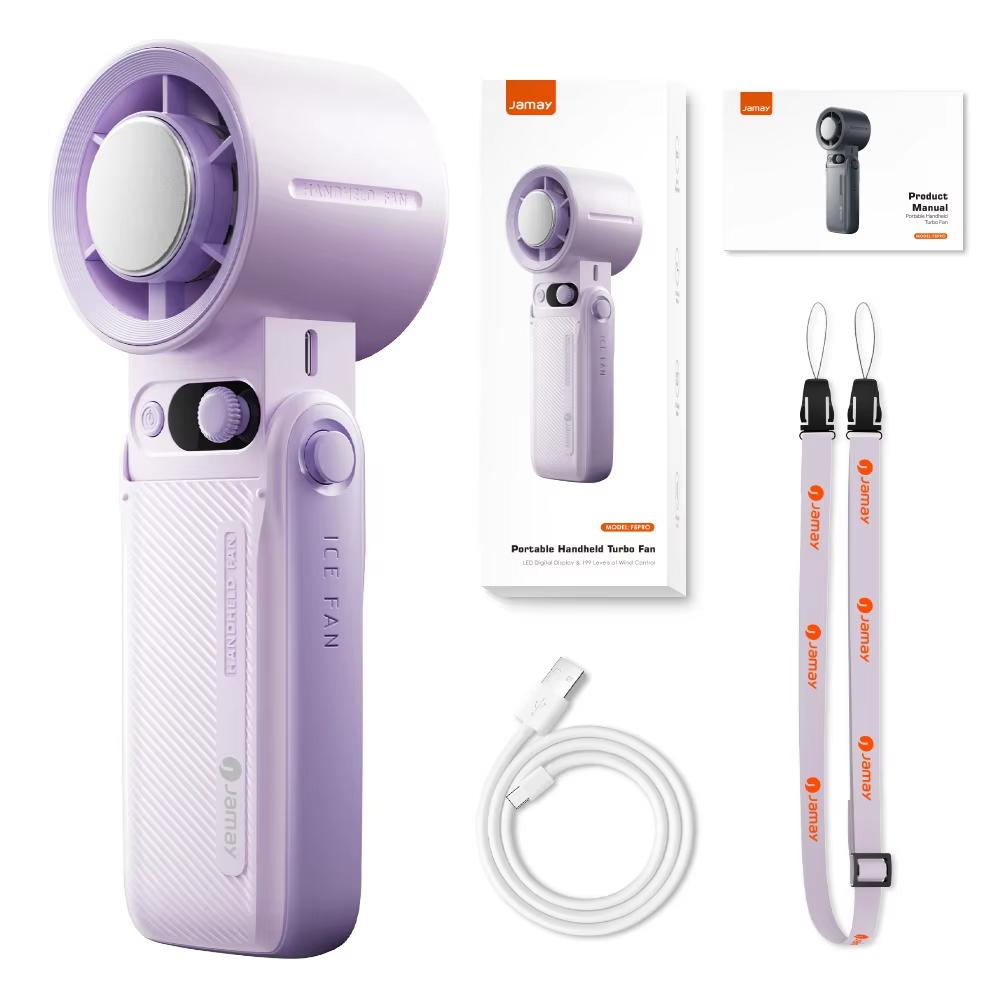 

Rechargeable Handheld Cooling Fan F5 Pro 199 Adjustable Speeds 6H Rapid Cooling Portable Mini Fan Outdoor products