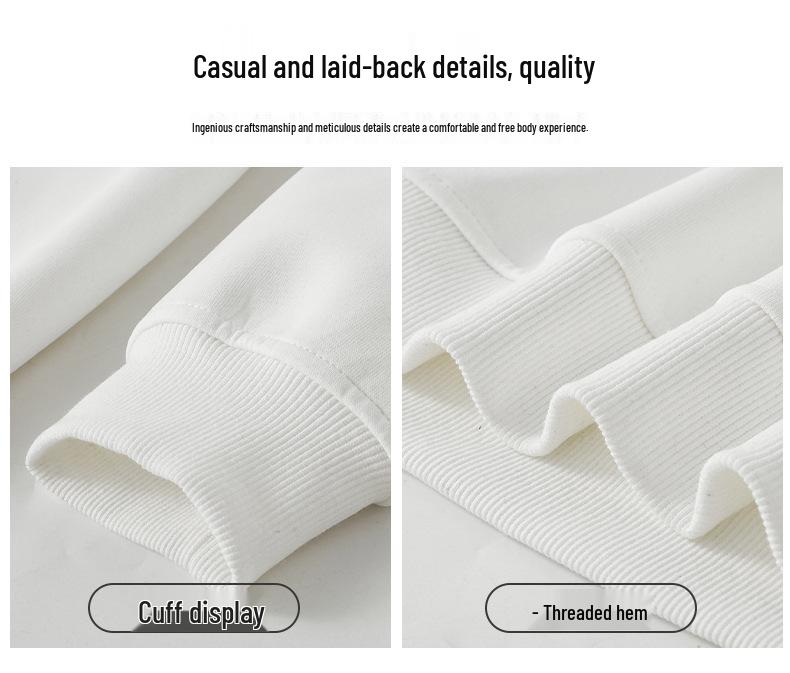 2024 Men's Plus Size Trendy Sweatshirt - Spring & Autumn Loose Fit, Oversized Style