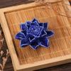 Ceramic Incense Burner Lotus Incense Stick Holder Ceramics Nasturtium Sandalwood Incense Burner For Home Office Decoration