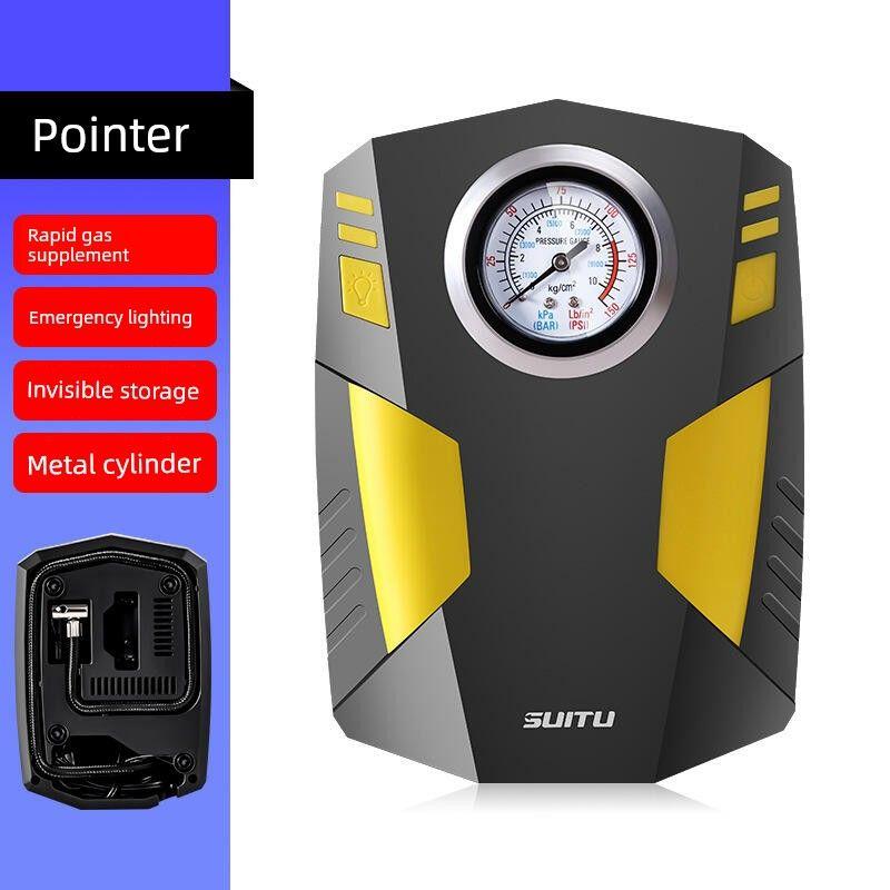 Car Vehicle Air Pump with Light Tire Air Pump Car 12V Portable Air Pump Air Pump Finger Needle
