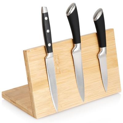 Bamboo Knife Stand 19.5x9x23 Cm